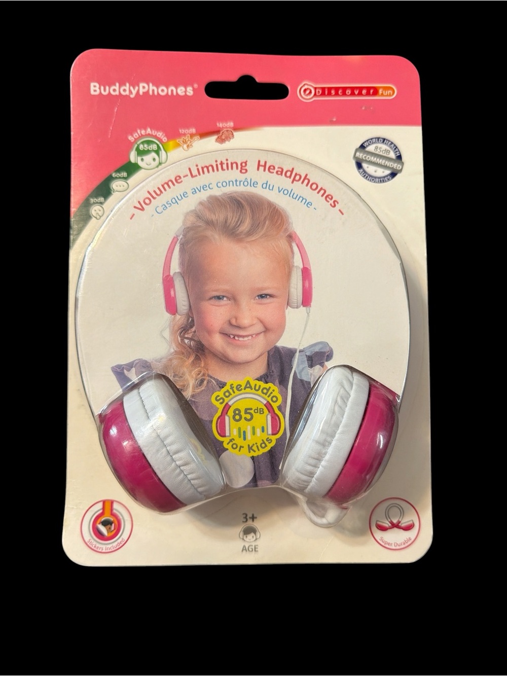 Buddyphones Discover Kids On-Ear Wired Headphones - Pink
